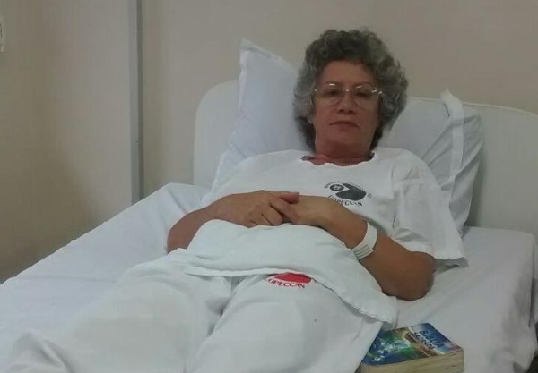 Marli em Cascavel durante os primeiros tratamentos. 