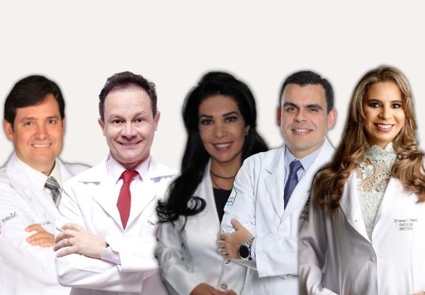 Médicos participantes da Live